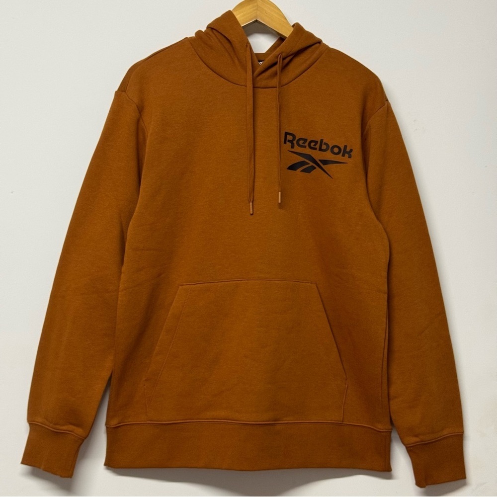 NEW Reebok Men's Pursuit Hoodie Nubuck Brown Casual Soft Pullover